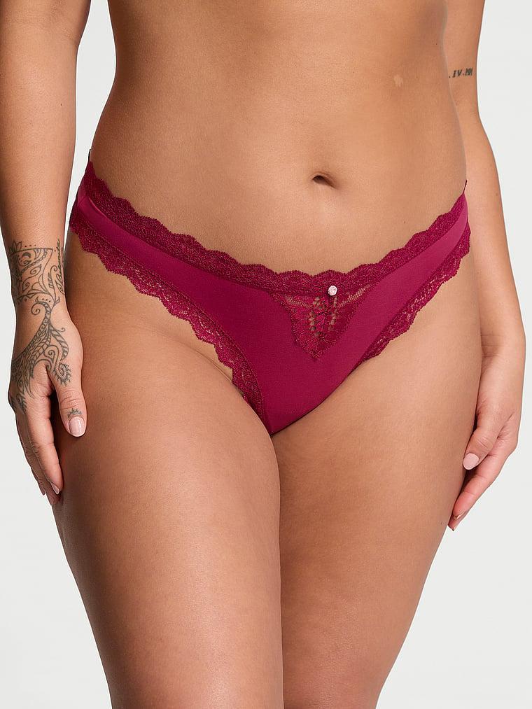 Lace-Trim Brazilian Panty Product Image