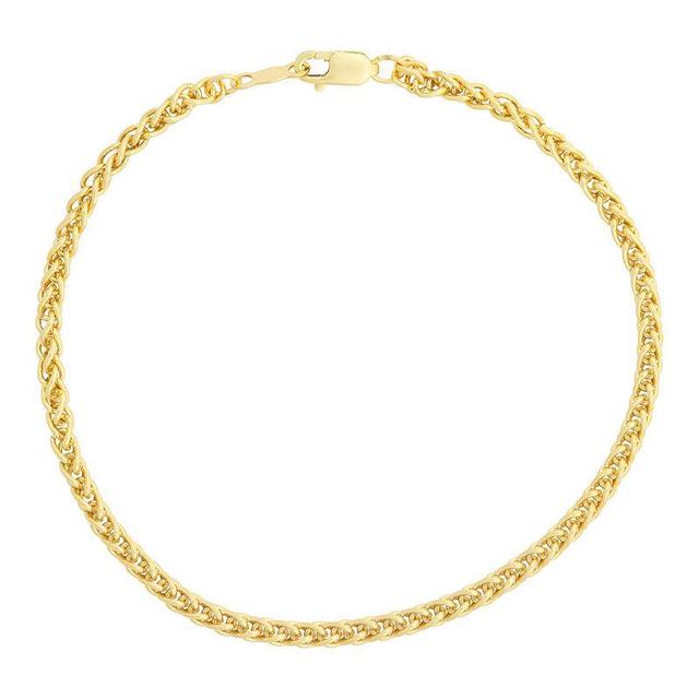 14k Gold-Filled Wheat Chain Bracelet, Womens Product Image