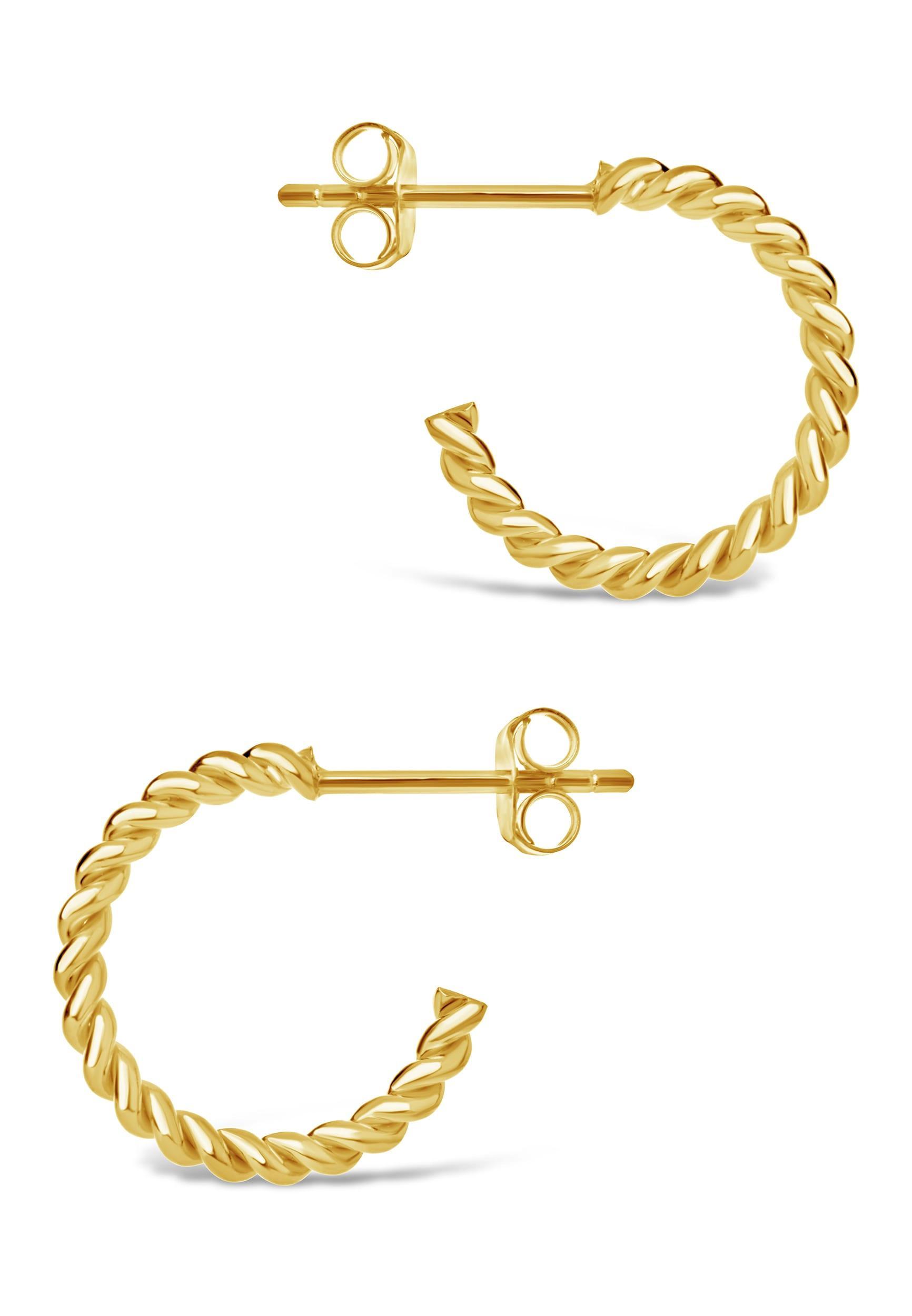 Rope Hoop Earrings Product Image