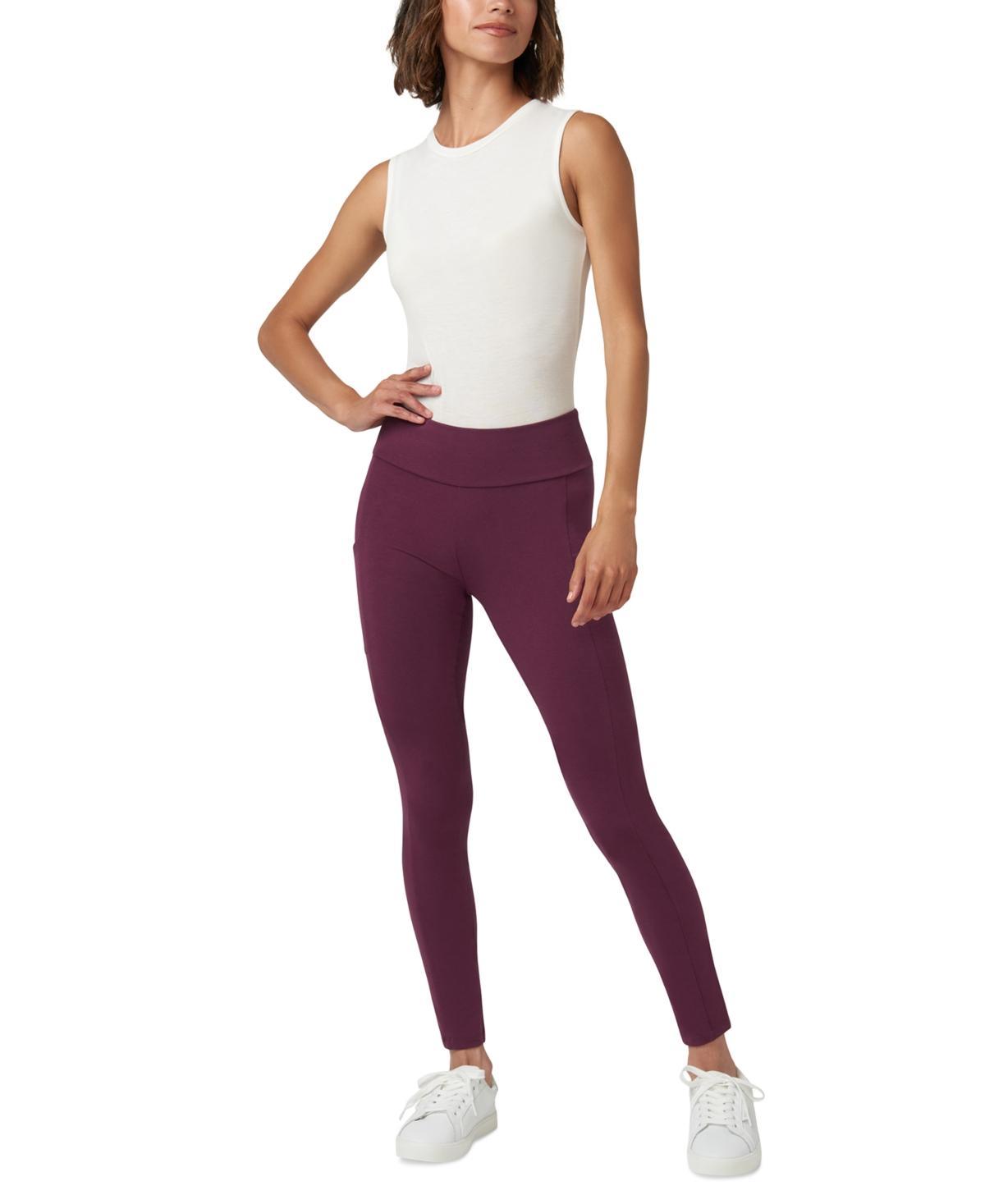 Hue Womens Mid-Rise Tech Pocket Leggings Product Image