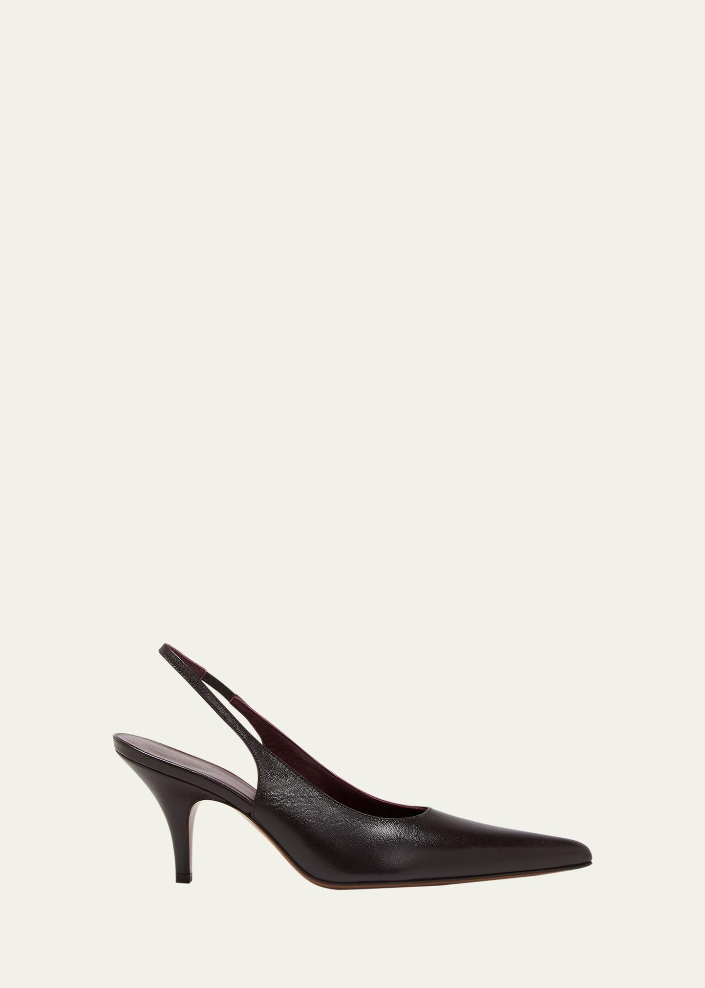 Napa Leather Slingback Pumps Product Image