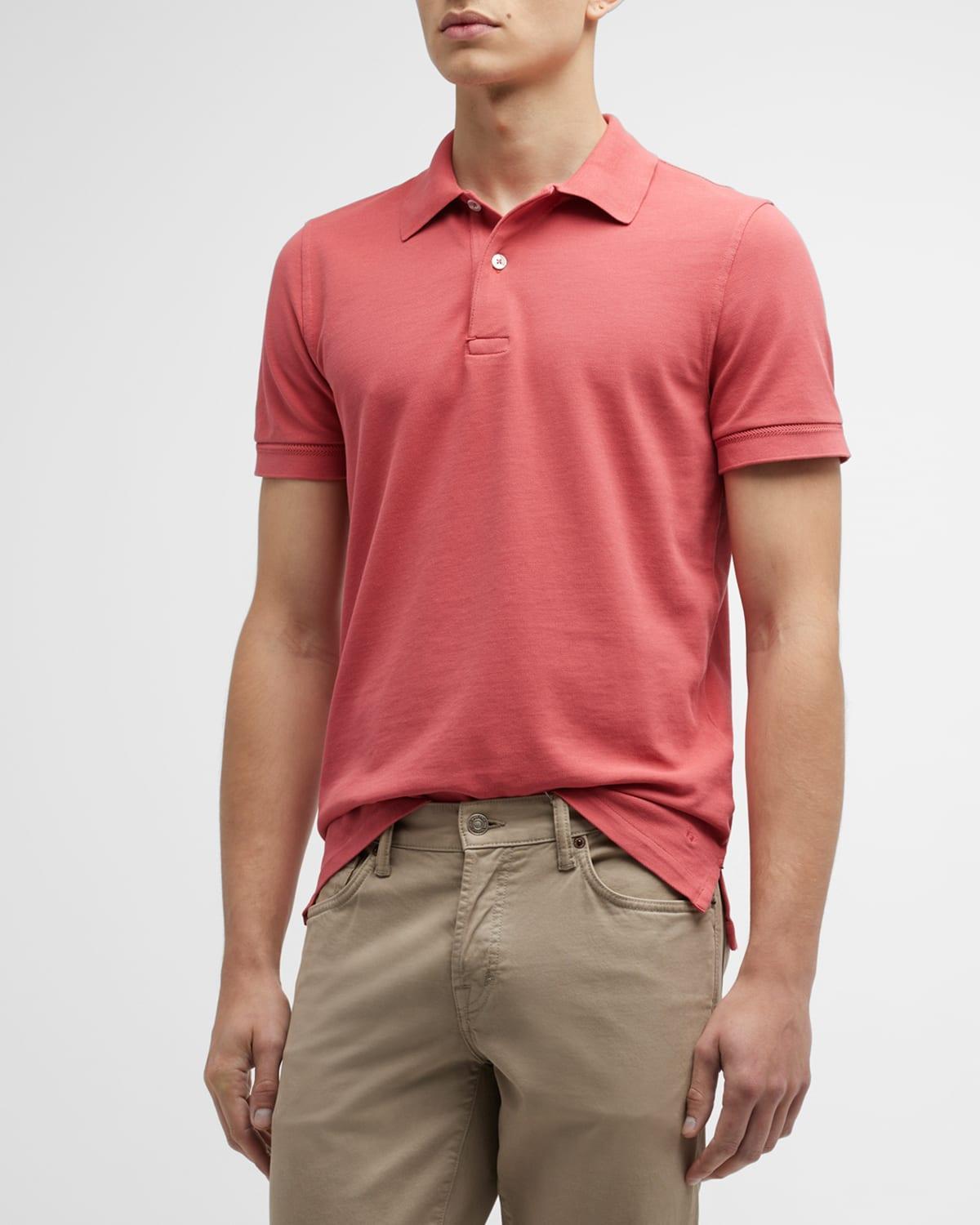 TOM FORD Short Sleeve Cotton Piqu Polo Product Image