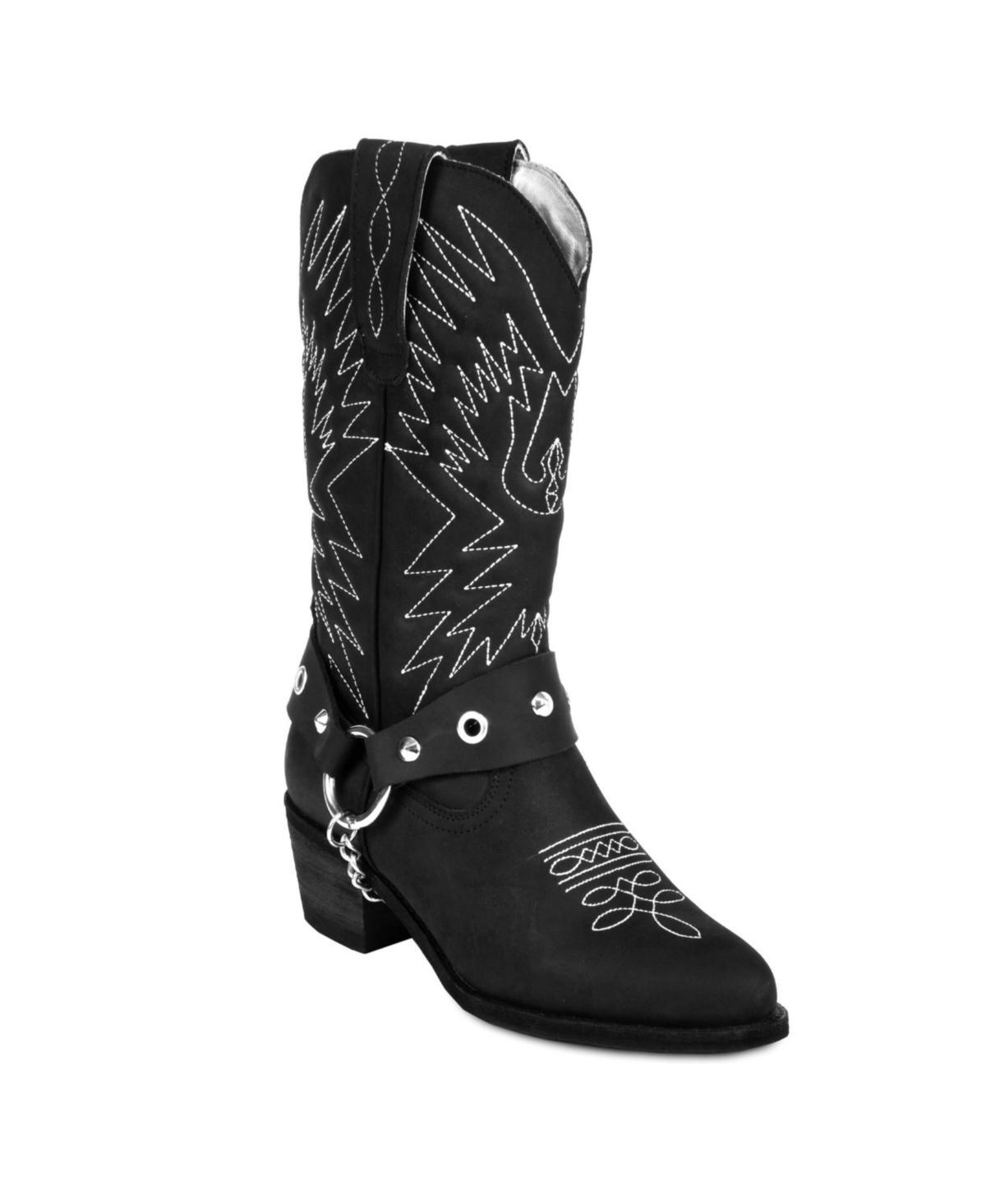 Womens Cowboy Leather Boots By Urbn Kicks Product Image