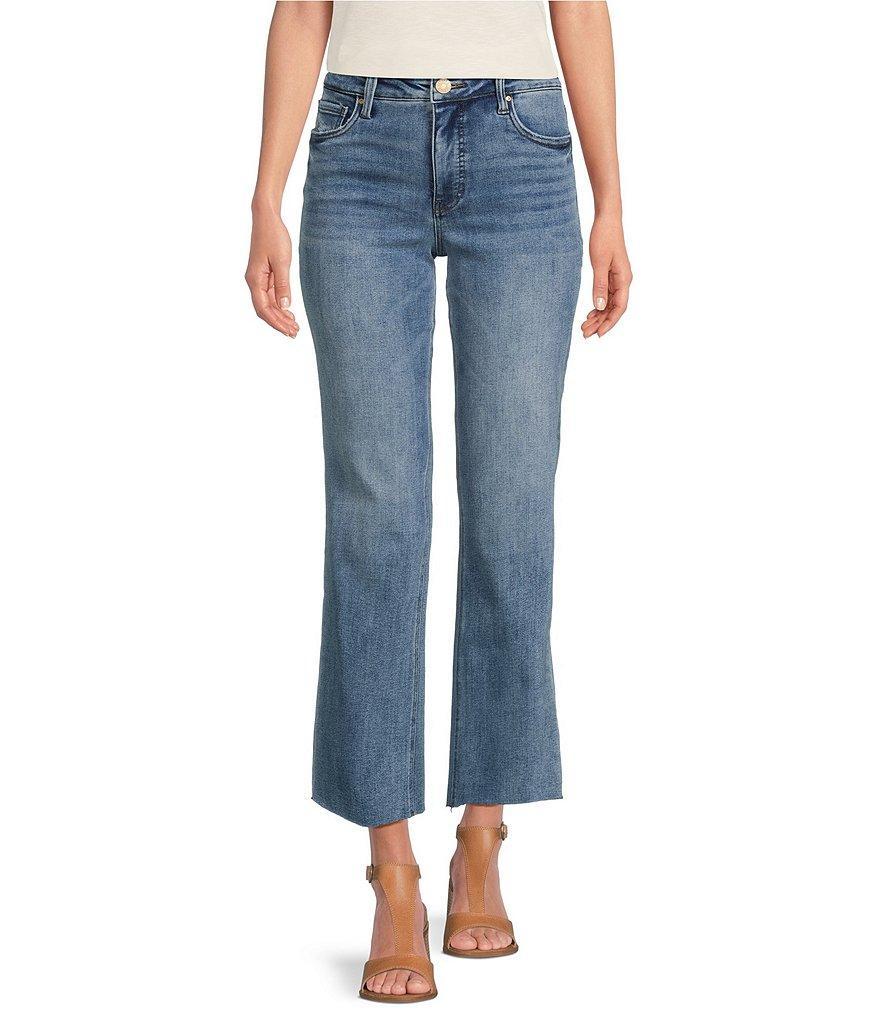 KUT from the Kloth Kelsey High Rise Flare-Inset Leg Fab Ab Technology Stretch Denim Jeans Product Image