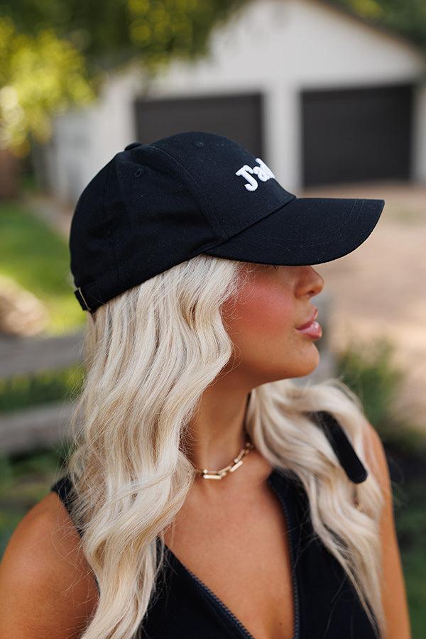 J'adore Embroidered Baseball Cap In Black Product Image