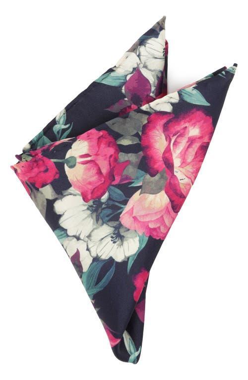 Mens Painted Floral Pocket Square Product Image