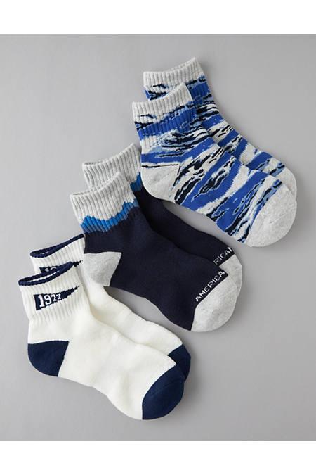 AE Quarter Crew Socks 3-Pack Men's Product Image