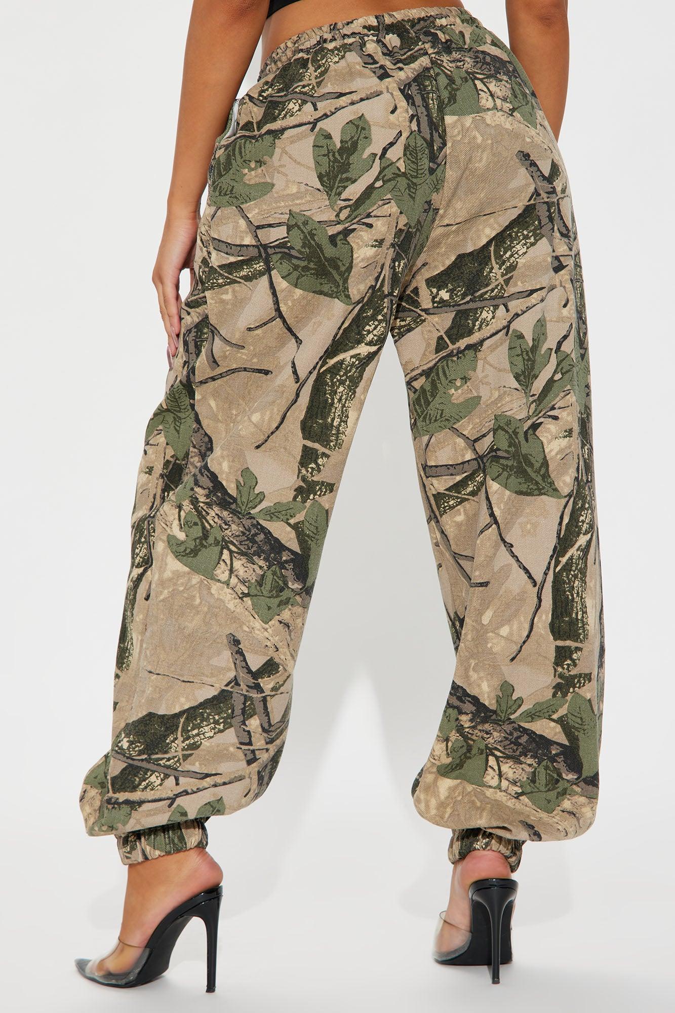 Take Your Time Camo Jogger - Olive/combo Product Image