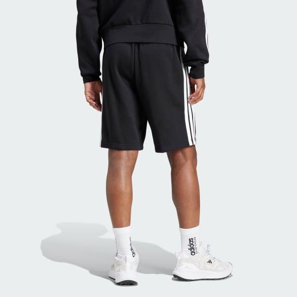 Essentials 3-Stripes Fleece Shorts Product Image