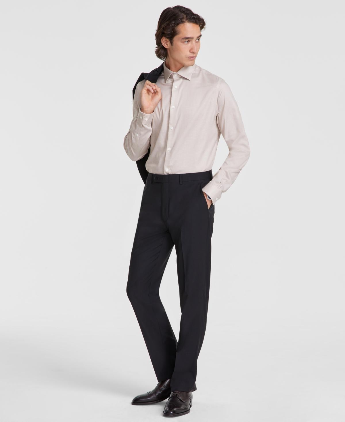 Calvin Klein Mens Slim-Fit Wool-Blend Stretch Suit Pants Product Image