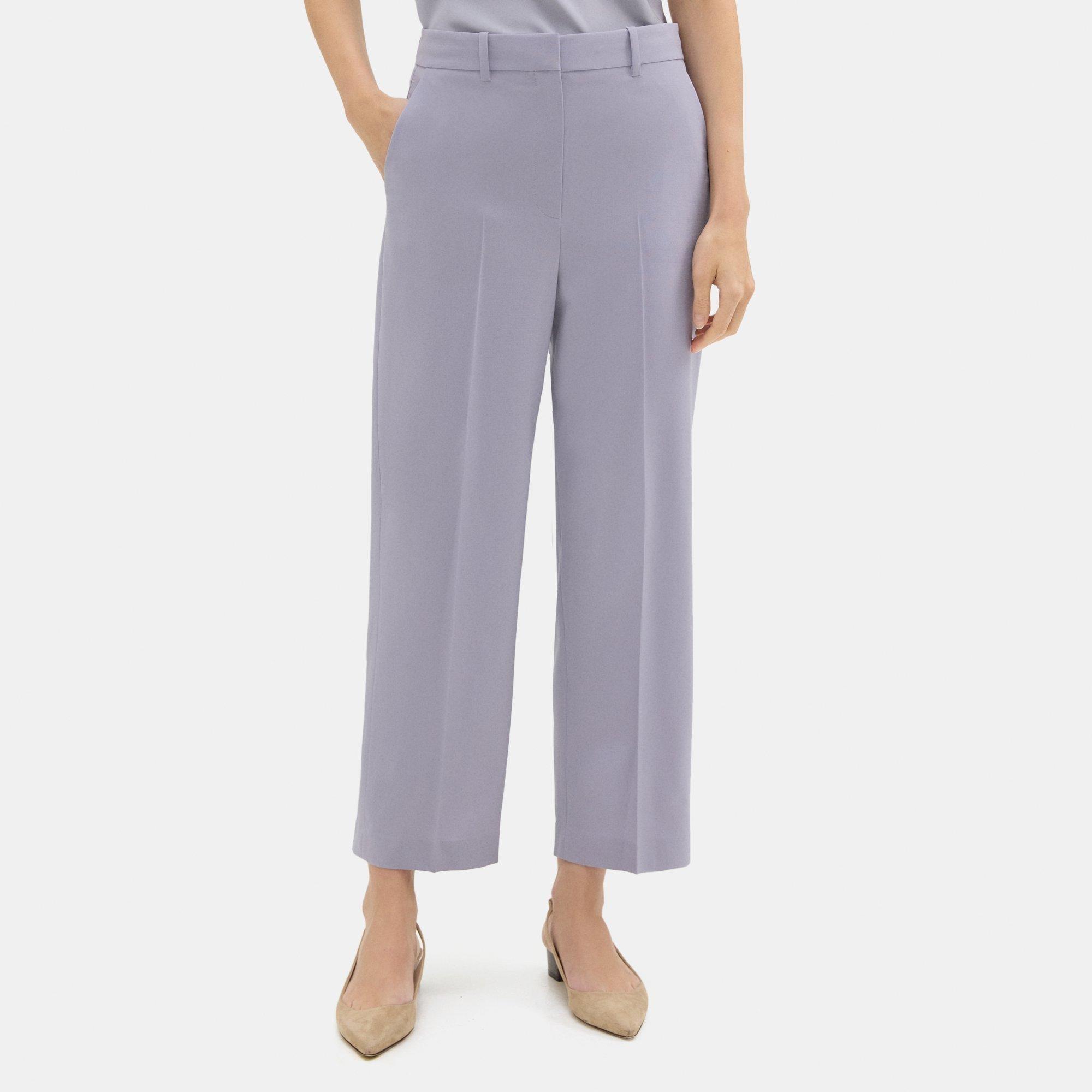 Sevona Stretch Wool High-Waist Straight Pant | Theory Outlet Product Image