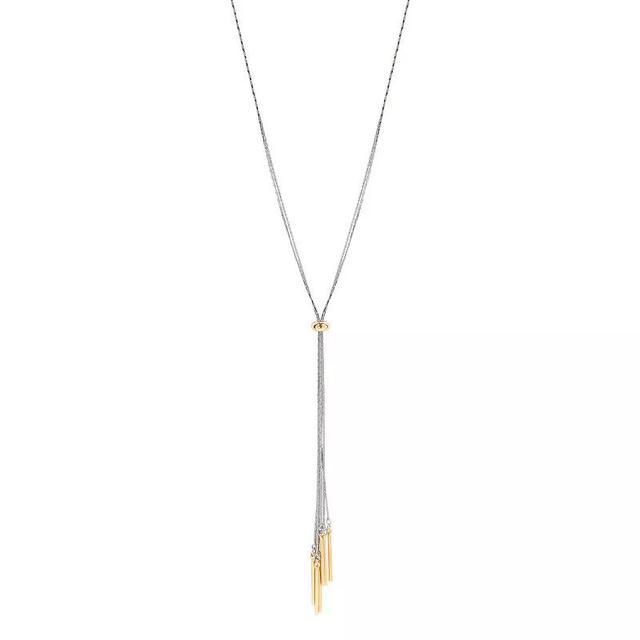 Emberly Two Tone Y Necklace, Womens, None Product Image