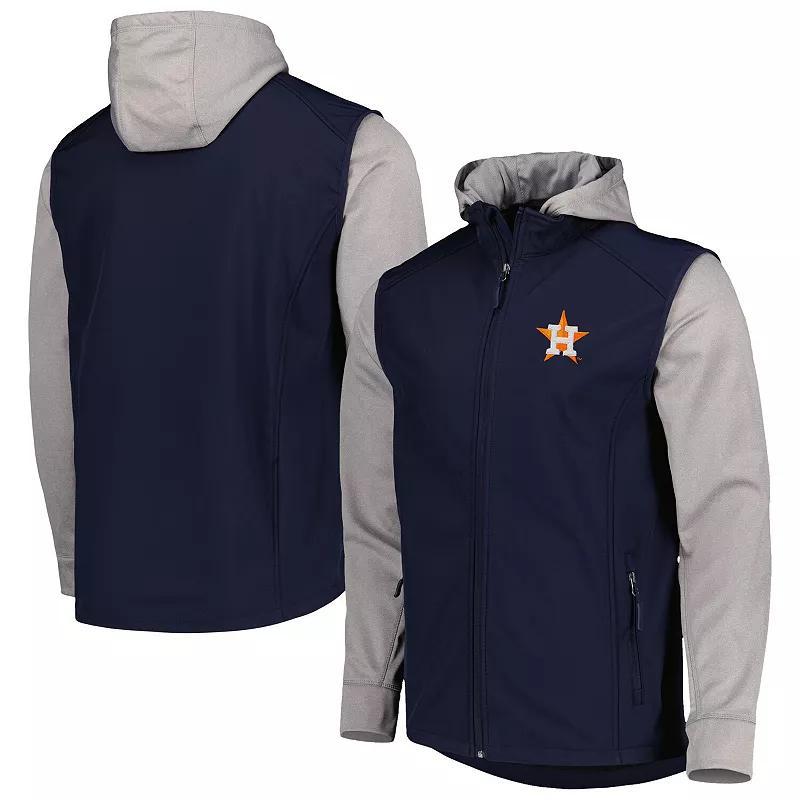 Mens Dunbrooke /Heather Gray Houston Astros Alpha Full-Zip Jacket Blue Product Image