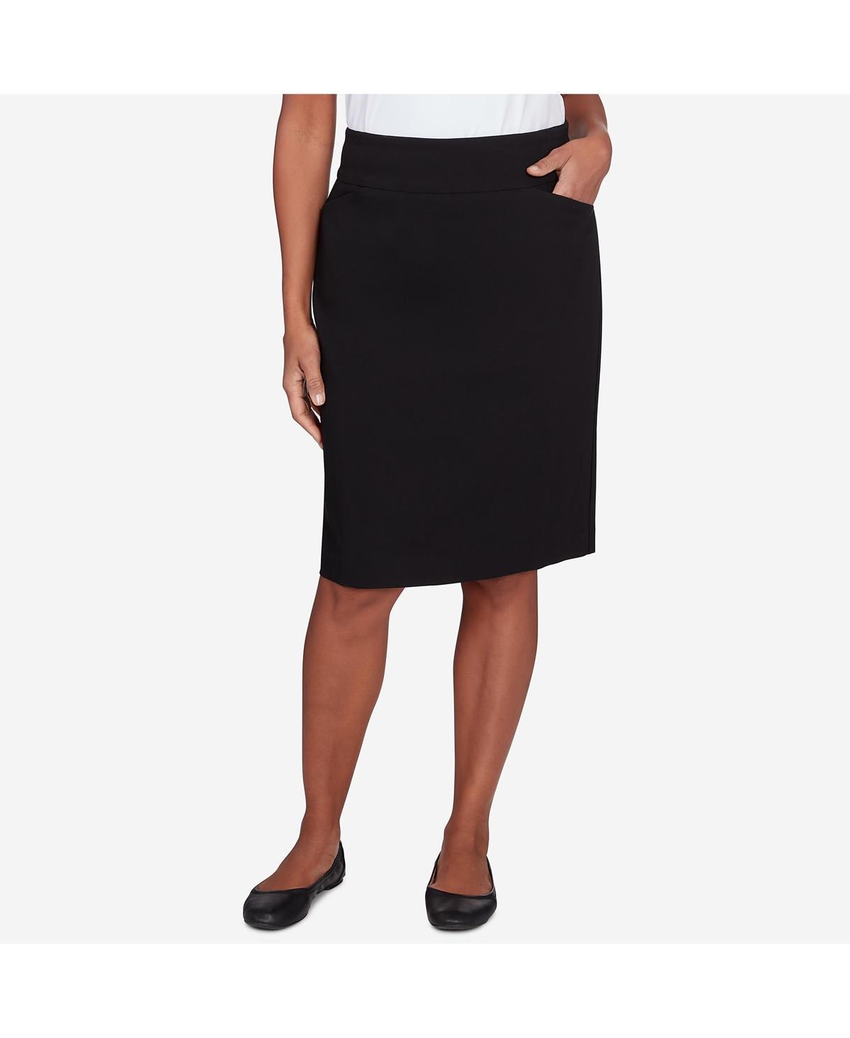 Womens Alfred Dunner Classic Stretch Waist Skirt Product Image