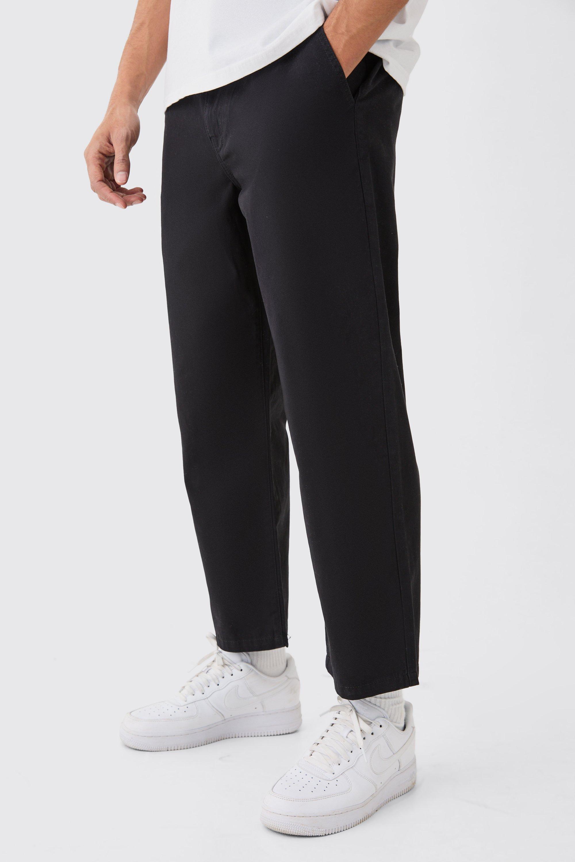 Fixed Waist Skate Cropped Chino Pants | boohooMAN USA Product Image