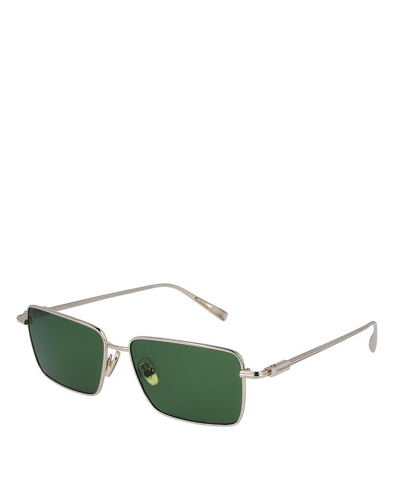 FERRAGAMO Gancini Evolution 57mm Rectangular Sunglasses Product Image