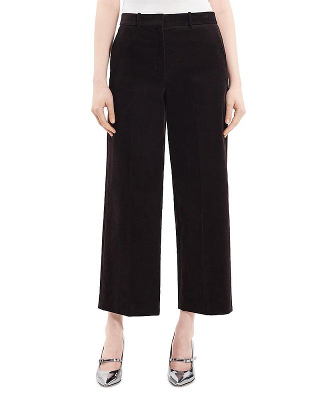 Theory Relaxed Fit Wide Leg Corduroy Pants Product Image