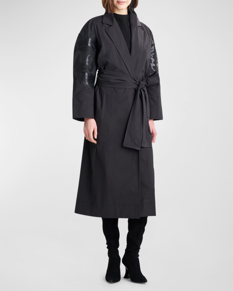 Applique Tech Taffeta Trench Coat product image