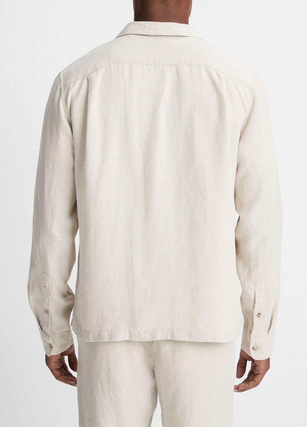 Hemp Camp-Collar Long-Sleeve Shirt Product Image