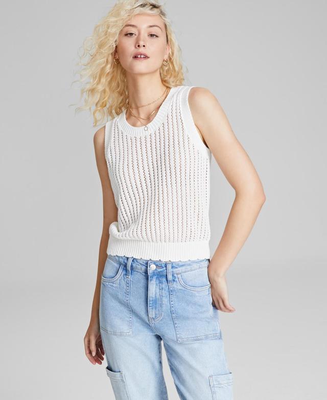 And Now This Womens Scoop-Neck Sleeveless Sweater Tank Top, Created for Macys Product Image