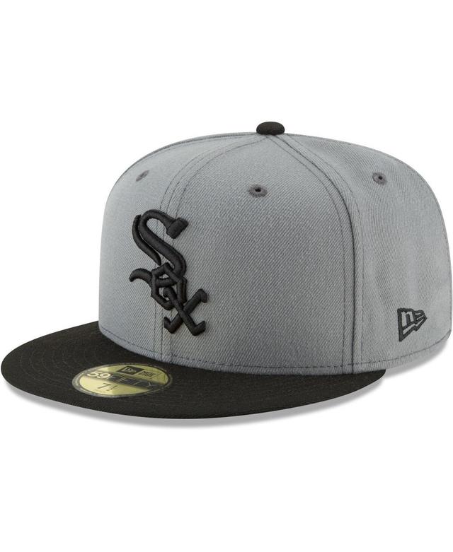 Mens New Era Gray/Black Chicago White Sox Two-Tone 59FIFTY Fitted Hat Product Image