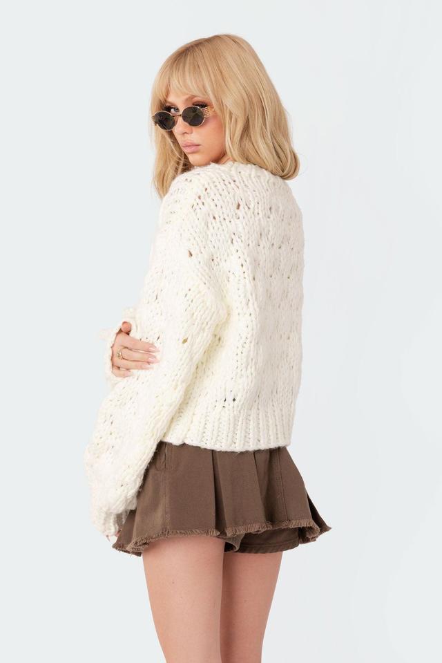 Handmade Chunky Knit Cardigan Product Image