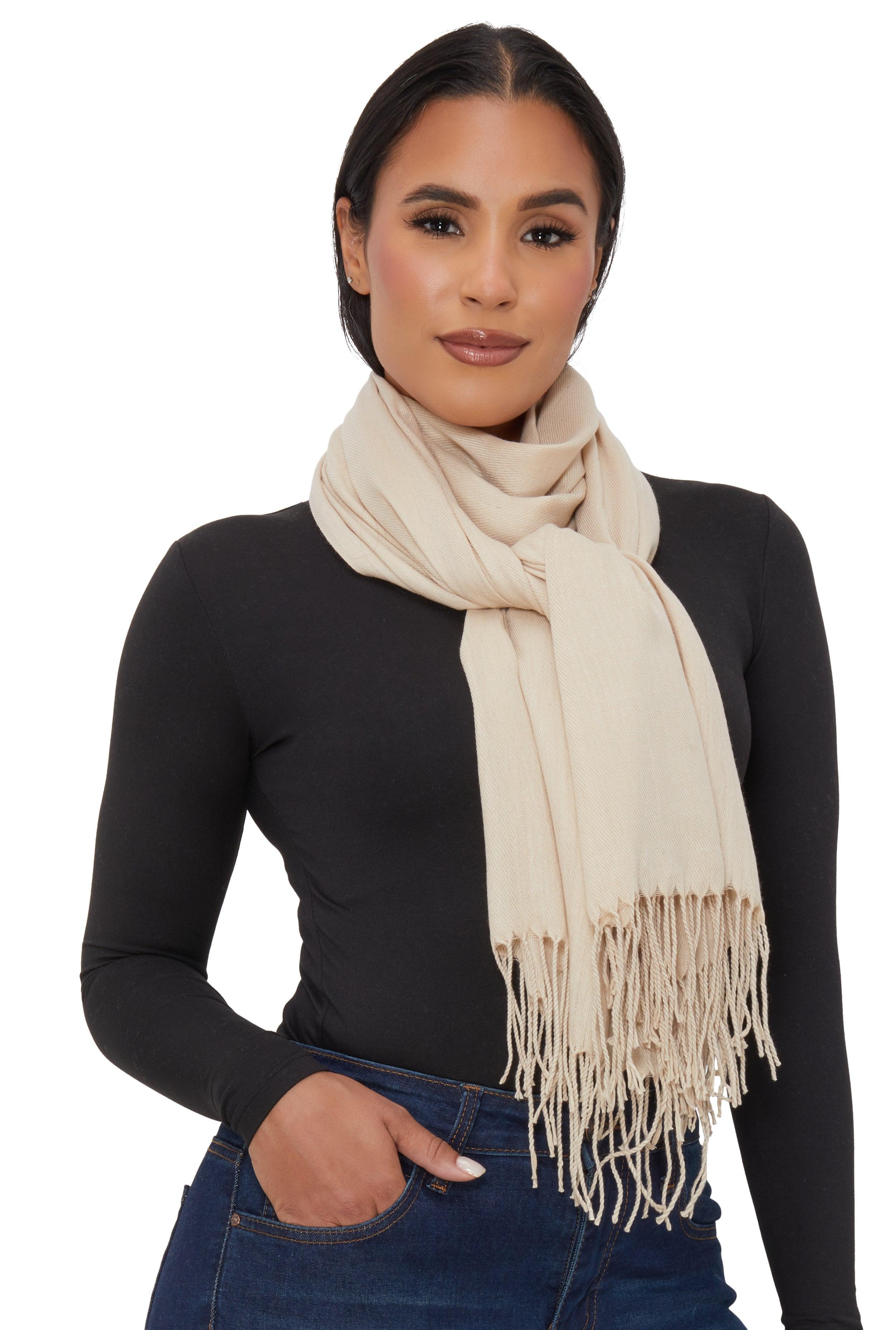 Solid Pashmina Scarf Female Product Image