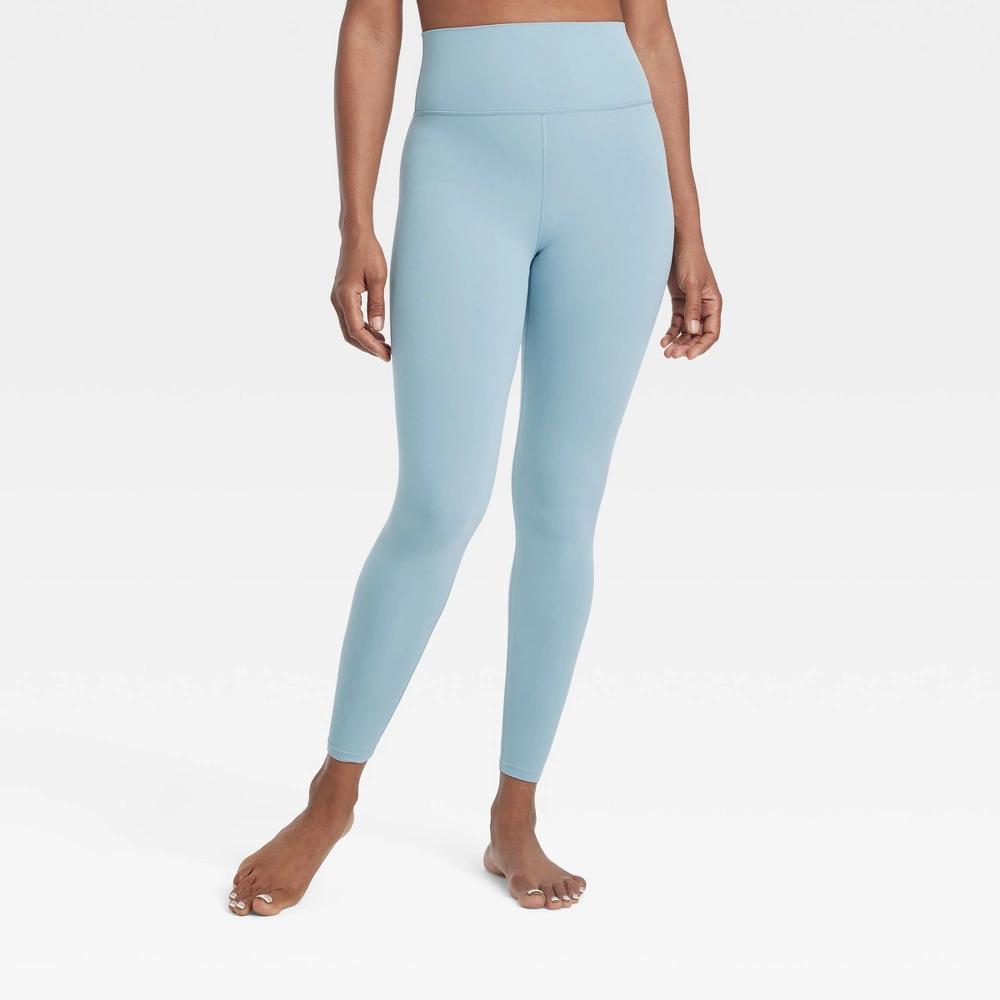 Womens Everyday Soft Ultra High-Rise 7/8 Leggings - All In Motion Steel Blue L product image