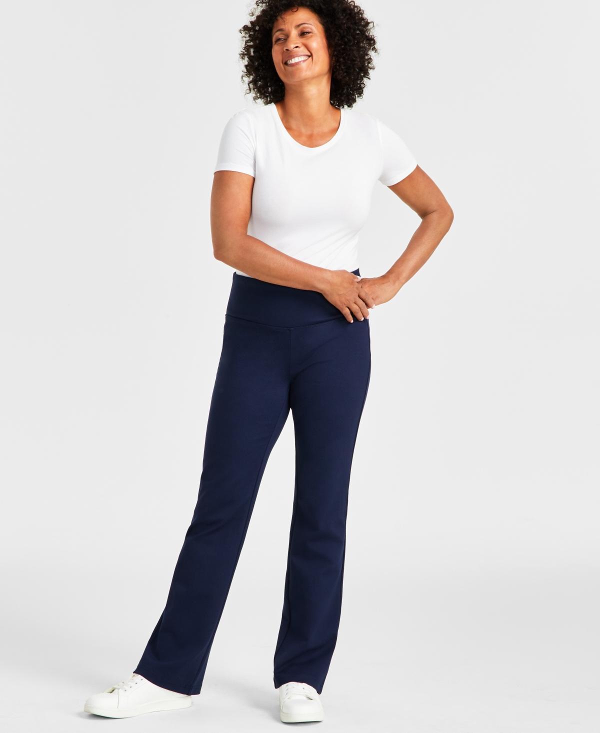 Style & Co Petite High-Rise Pull-On Bootcut Ponte Pants, Created for Macys Product Image