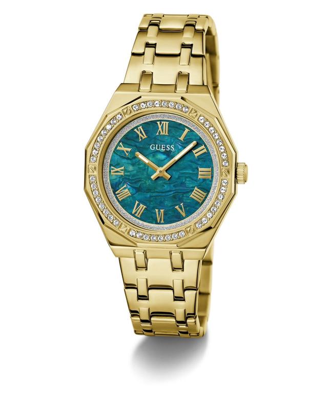 Guess Womens Analog Gold Stainless Steel Watch 36mm - Gold Product Image