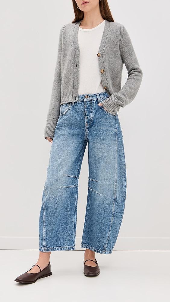 Free People We The Free Soutache Good Luck Barrel Jeans | Shopbop product image