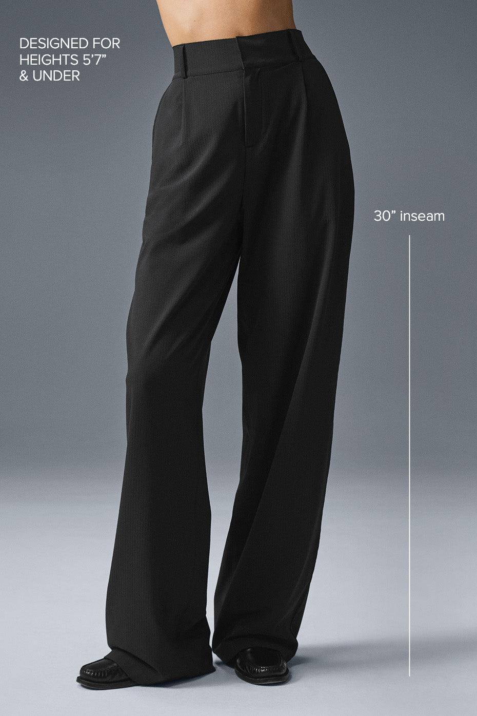 High-Waist Dreamscape Trouser (Regular) - Black Female Product Image