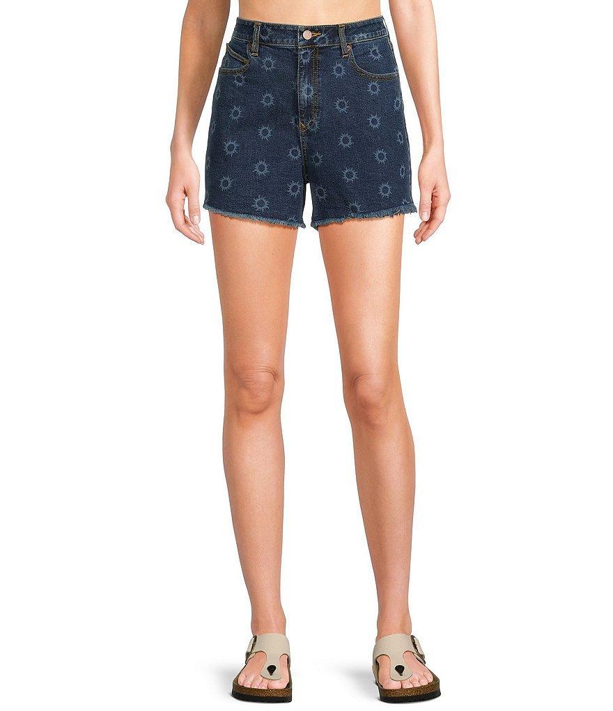 Volcom Stoney Step High Rise Denim Shorts Product Image