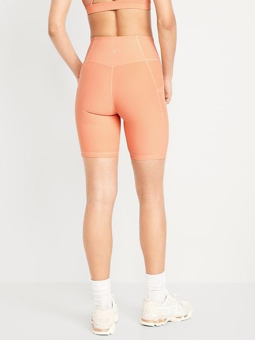 High-Waisted PowerSoft Biker Shorts -- 8-inch inseam Product Image