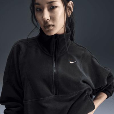 Nike Women's One Therma-FIT Oversized 1/2-Zip Fleece Top Product Image