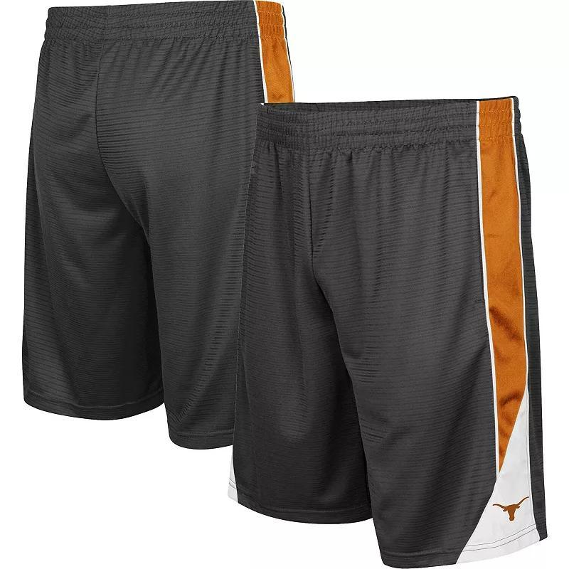 Mens Colosseum Charcoal/Texas Orange Texas Longhorns Turnover Shorts Product Image