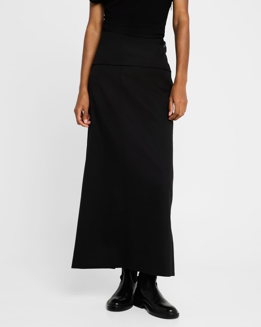 Adriana Wool Twill Suiting Maxi Skirt product image