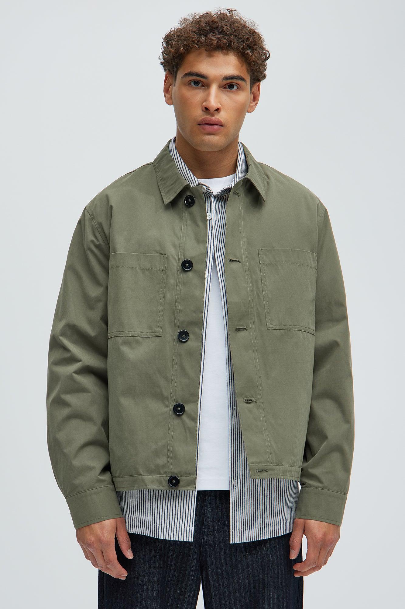 Don't Start Work Jacket - Olive Product Image