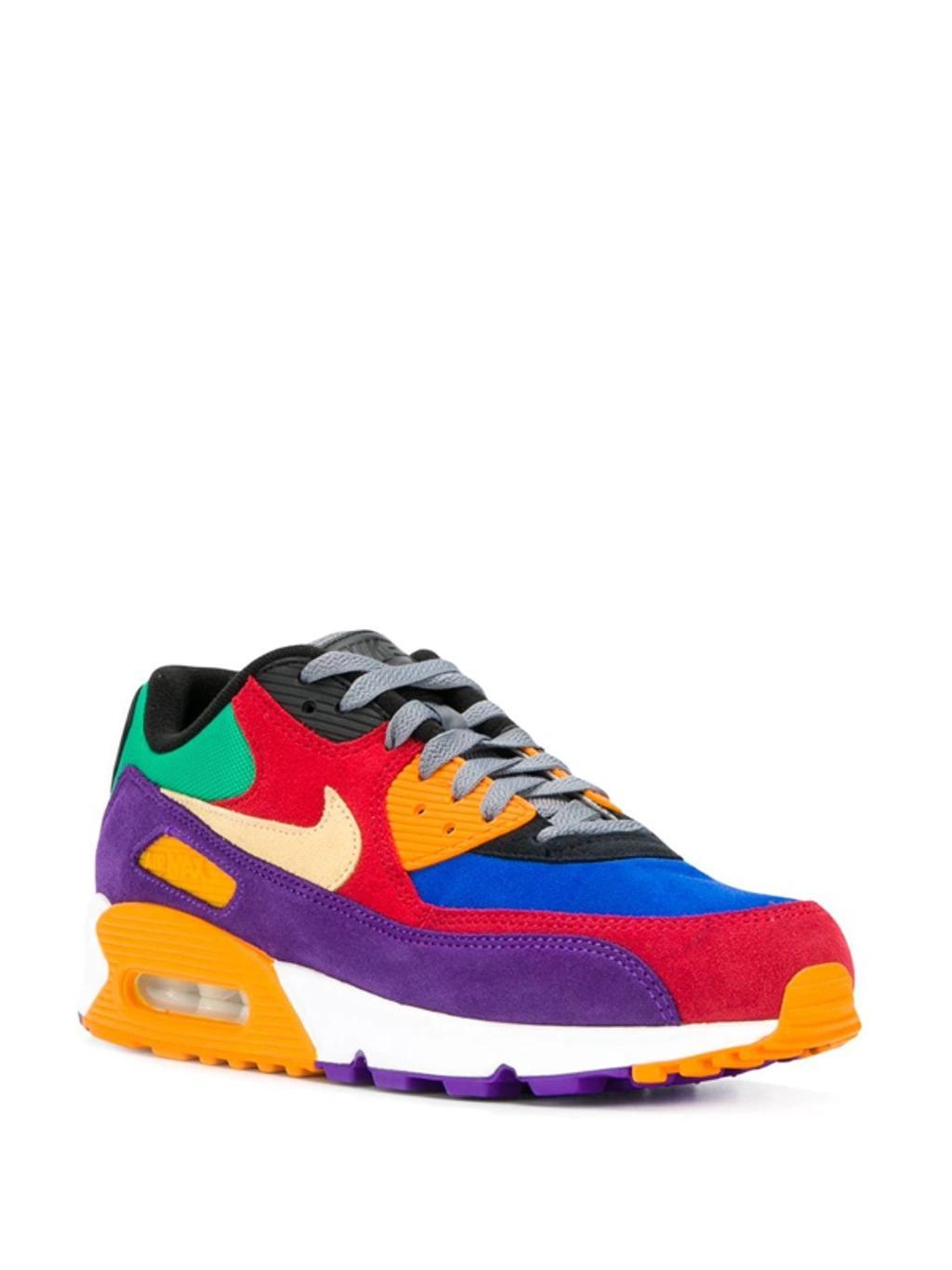 Air Max 90 Qs Viotech Rubber-trimmed Suede And Mesh Sneakers In Purple Product Image