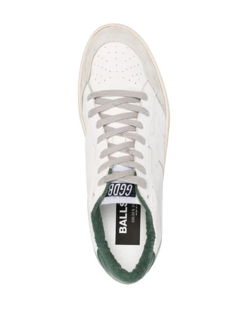 GOLDEN GOOSE Ball Star Leather Sneakers In Multicolor Product Image