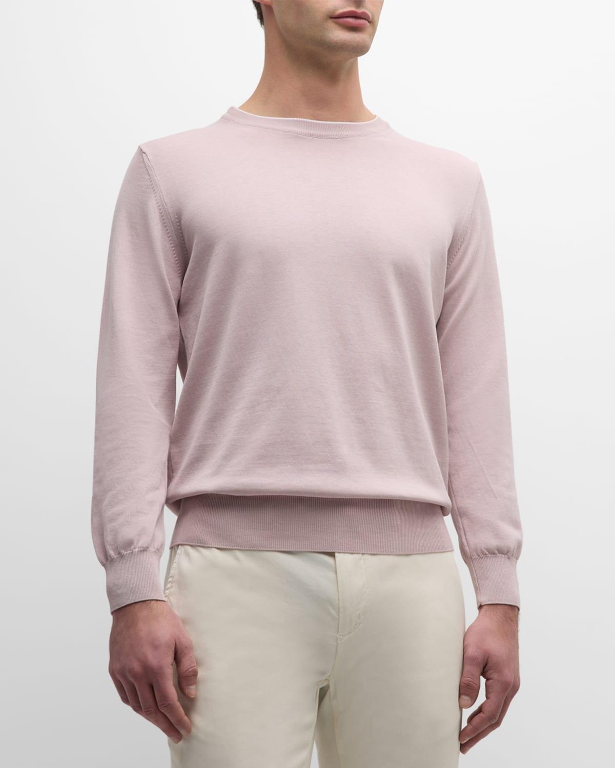 Mens Cotton Crewneck Sweater Product Image