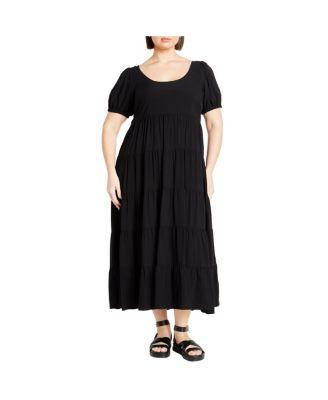 Plus Size Mila Plain Dress Product Image