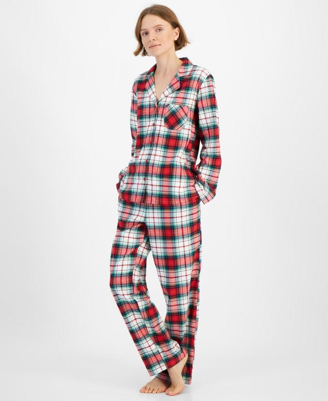 Family Pajamas Womens 2-Pc. Cotton Winterton Plaid Matching Family Christmas Pajamas Set, Created for Macys Product Image