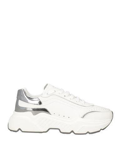 DOLCE & GABBANA Woman Sneakers White Size 7 Leather Product Image