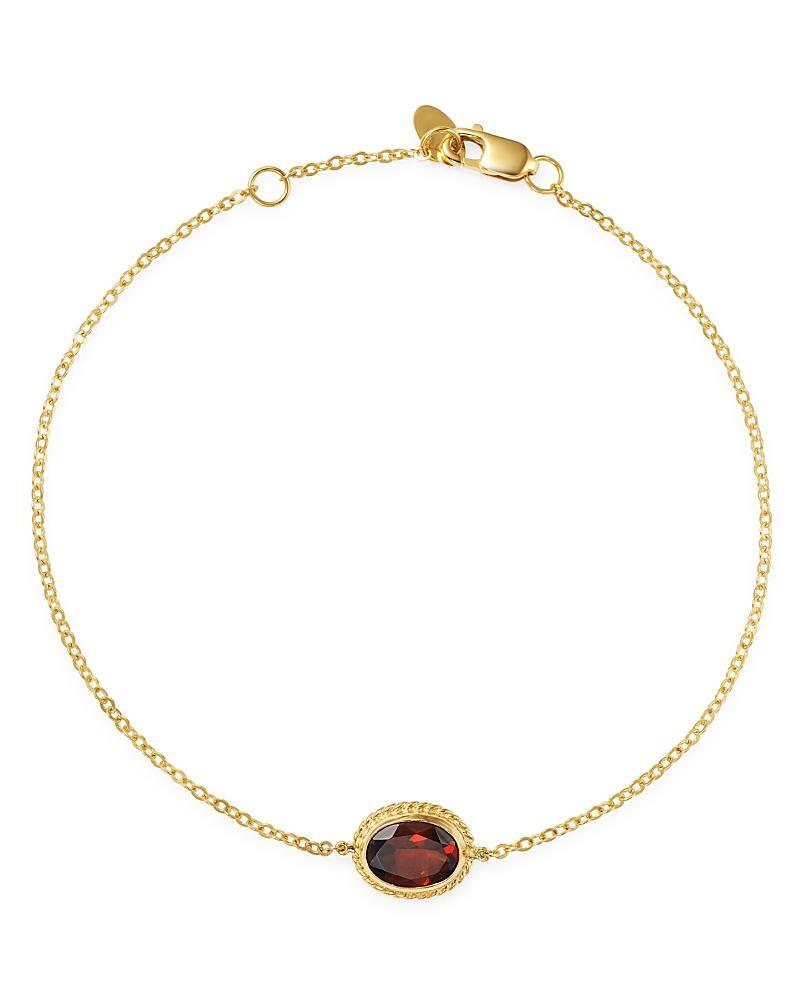 Saks Fifth Avenue Made in Italy Saks Fifth Avenue Women's 14K Yellow Gold & Citrine Chain Bracelet  - female - Size: one-size Product Image