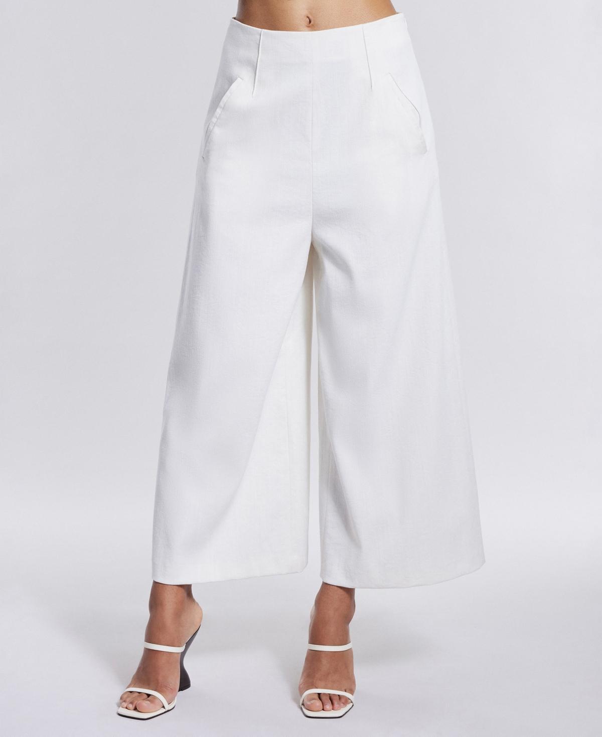 Bcbg New York Womens Wide Leg Cropped Pants product image