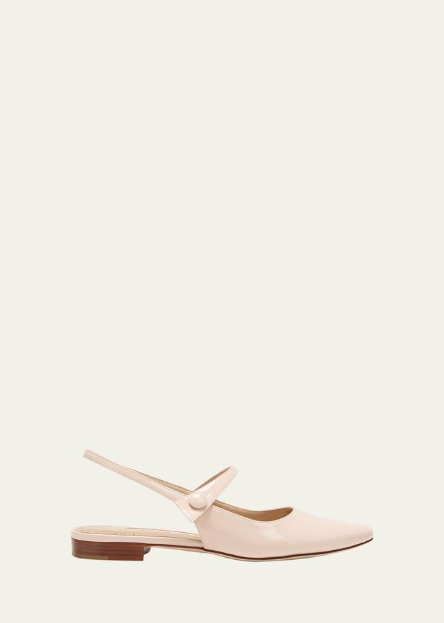 Leather Mary Jane Ballerina Flats Product Image