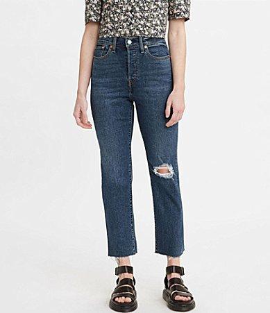 Levis Wedgie Destructed  Straight Jeans Product Image