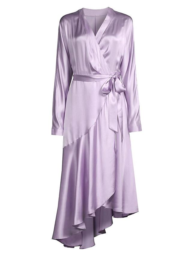 Womens Horizon Silk Wrap Midi-Dress Product Image