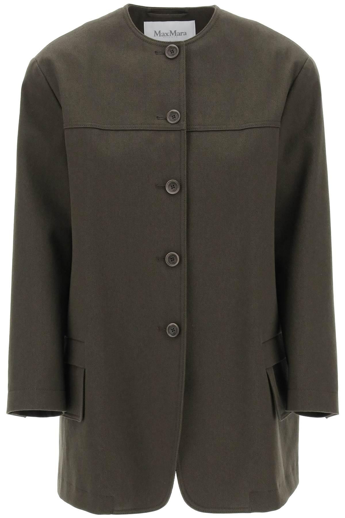 MAX MARA Recital Jacket In Military Green Product Image